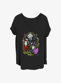 spooky holiday Boogie's Boys Lock Shock Barrel Girls T-Shirt Plus Size