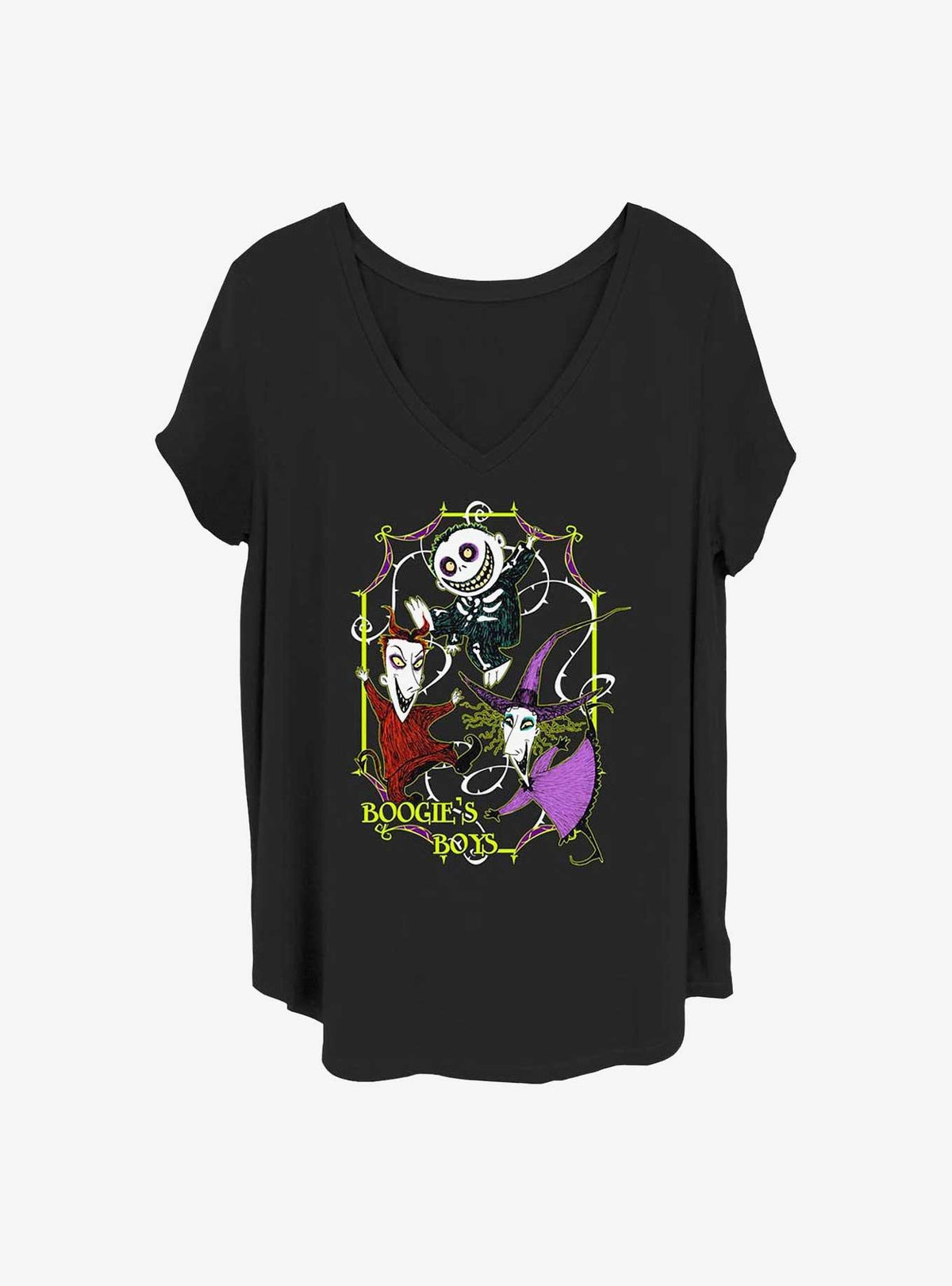spooky holiday Boogie's Boys Lock Shock Barrel Girls T-Shirt Plus Size