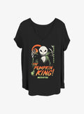 spooky holiday Jack The Pumpkin King Girls T-Shirt Plus Size 2