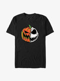 spooky holiday Pumpkin King Jack Split Face T-Shirt