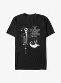 spooky holiday Santa Jack and Zero T-Shirt