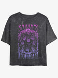 spooky holiday Sally's Apothecary Mineral Wash Girls Crop T-Shirt