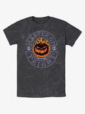 spooky holiday Master of Fright Mineral Wash T-Shirt