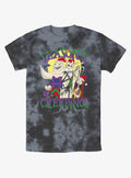 spooky holiday Season's Creepings Oogie Jack Sally Tie-Dye T-Shirt