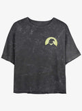 spooky holiday Oogie Boogie Pocket Mineral Wash Girls Crop T-Shirt