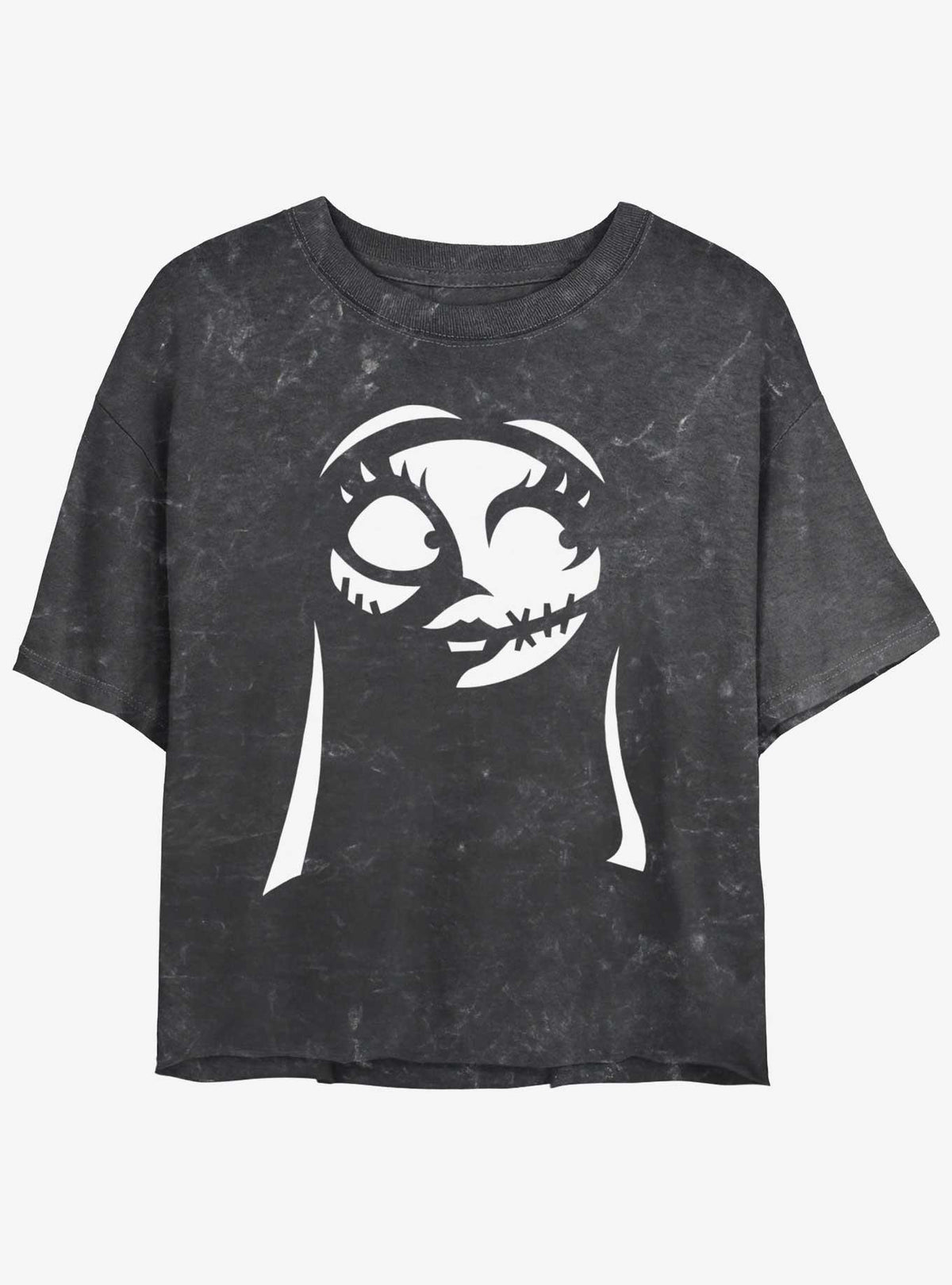 spooky holiday Sally Mineral Wash Girls Crop T-Shirt