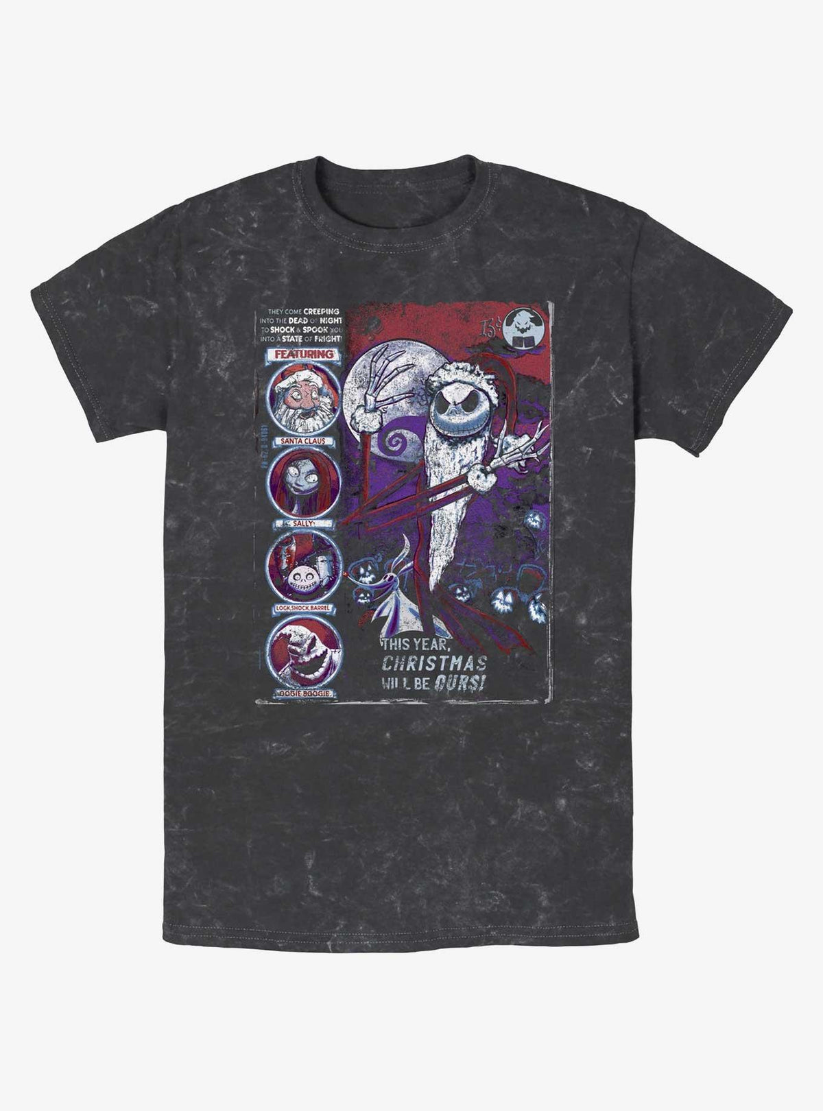 spooky holiday First Nightmare Mineral Wash T-Shirt