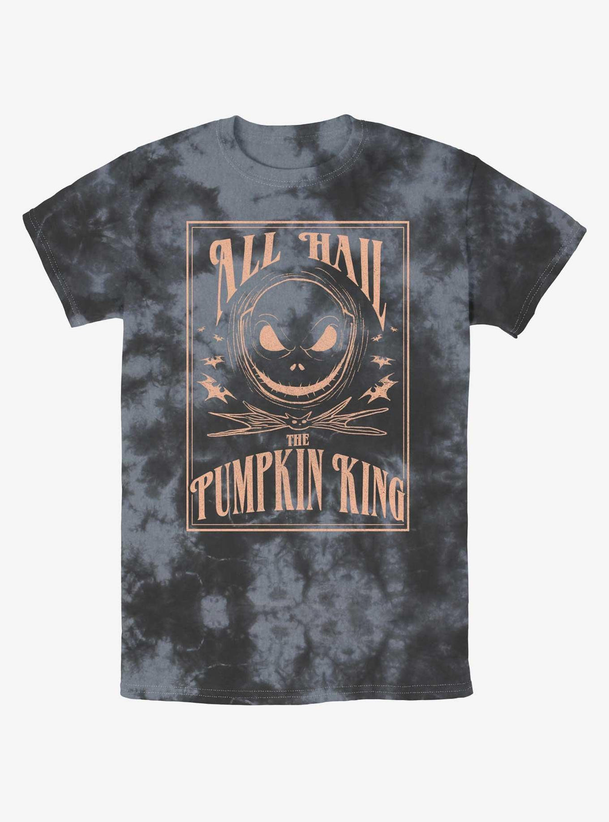 spooky holiday Hail The Pumpkin King Tie-Dye T-Shirt