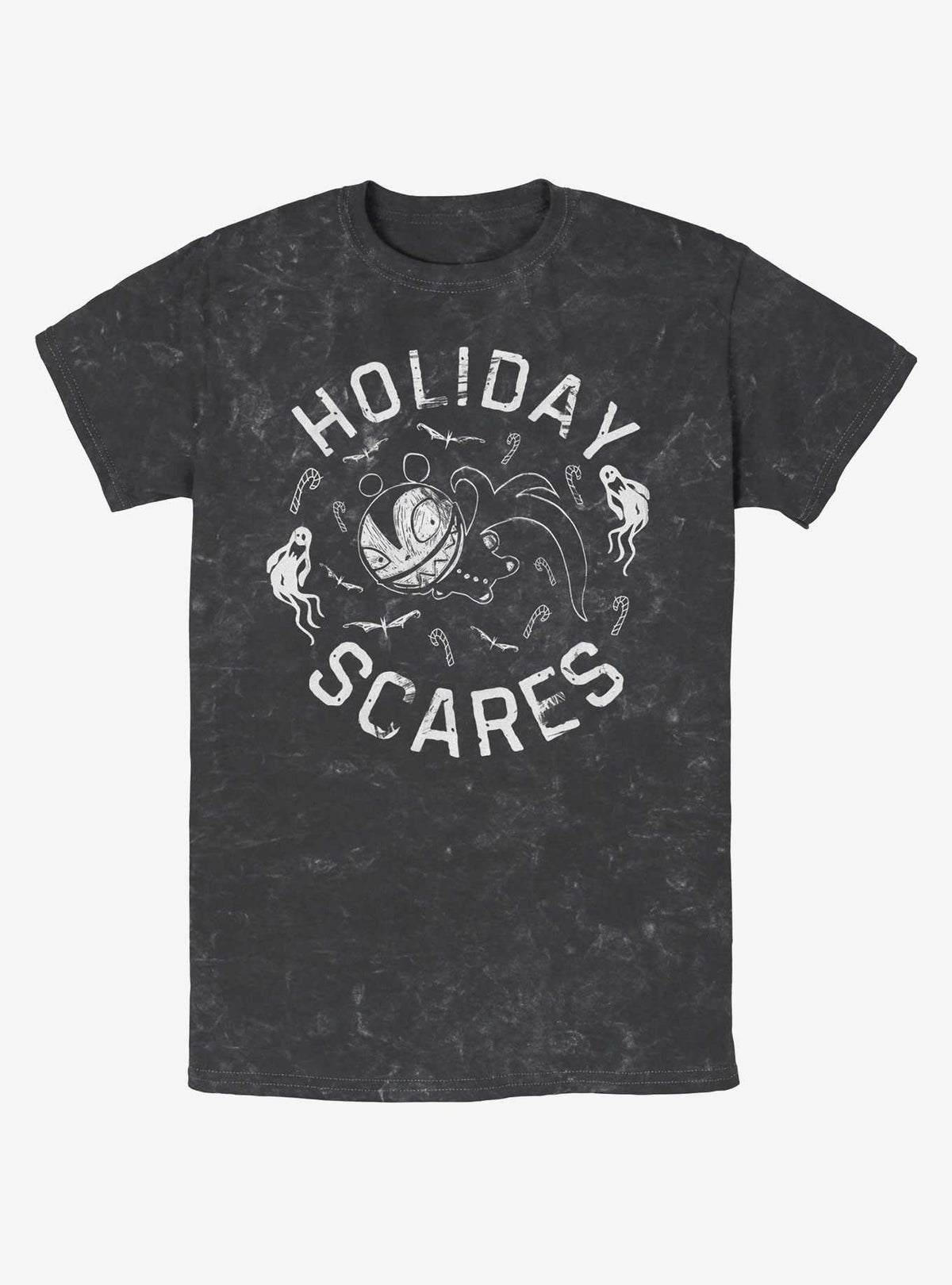 spooky holiday Scares Vampire Teddy Mineral Wash T-Shirt