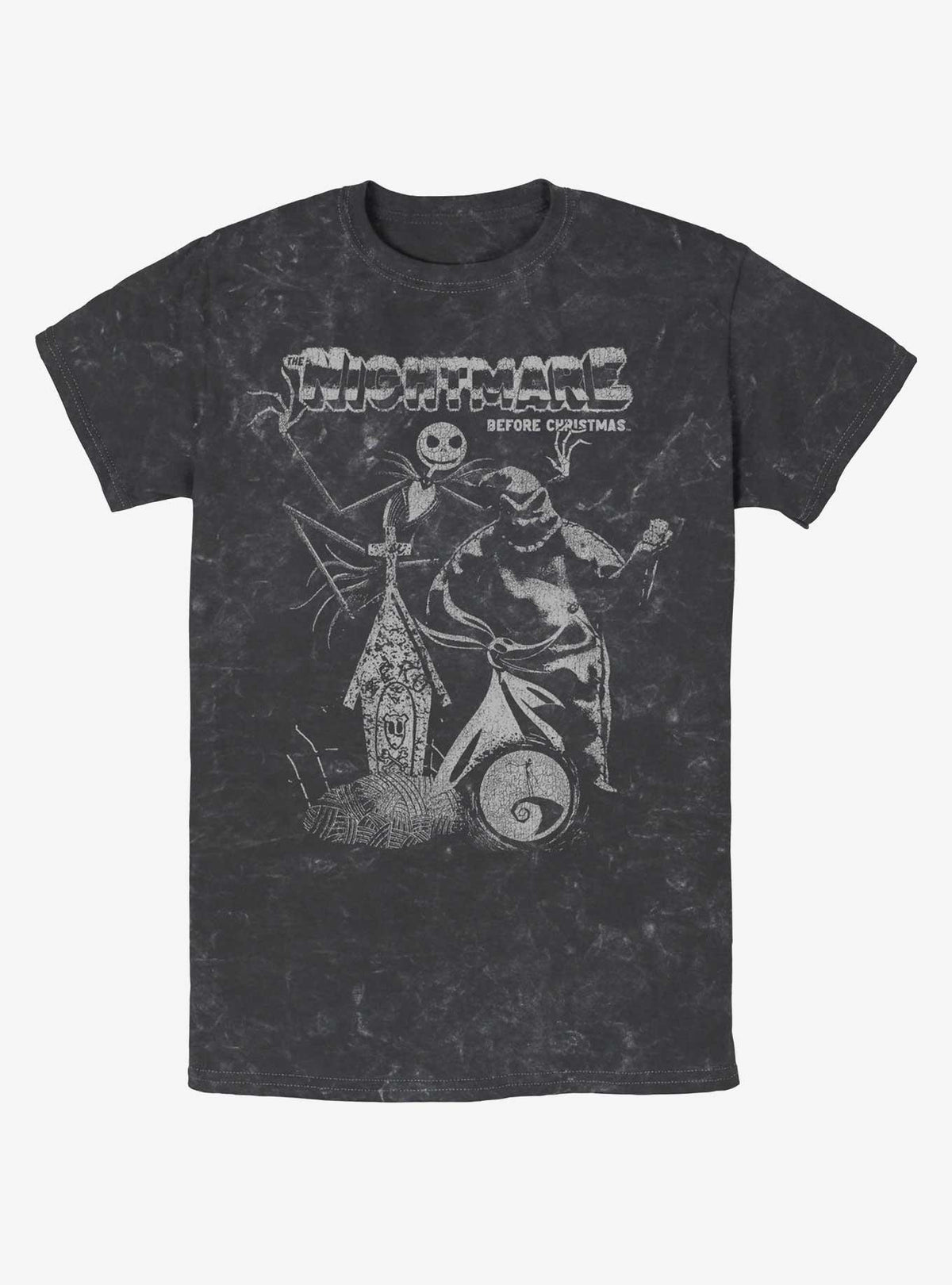 spooky holiday Jack and Boogie Mineral Wash T-Shirt