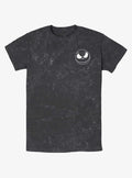 spooky holiday Jack Skellington Pocket Mineral Wash T-Shirt