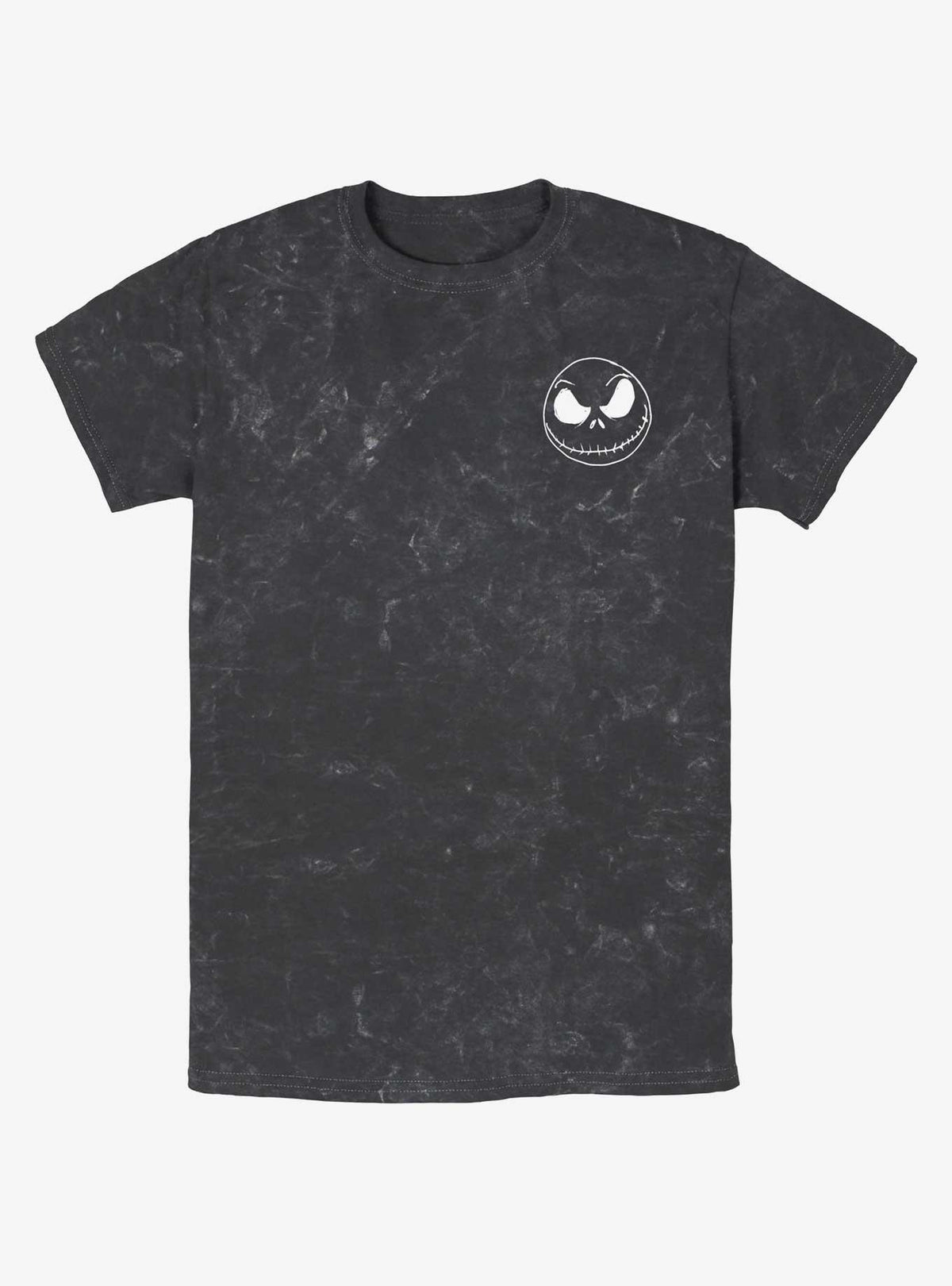 spooky holiday Jack Skellington Pocket Mineral Wash T-Shirt