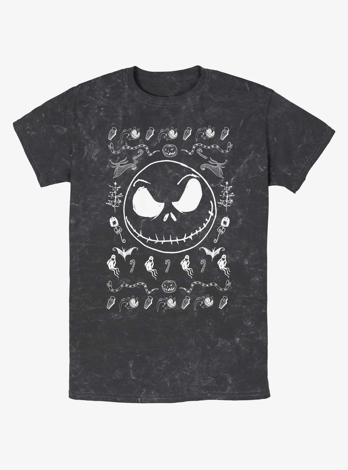 spooky holiday Jack Spooky Icons Mineral Wash T-Shirt