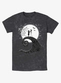 spooky holiday Jack and Sally Meant To Be Mineral Wash T-Shirt
