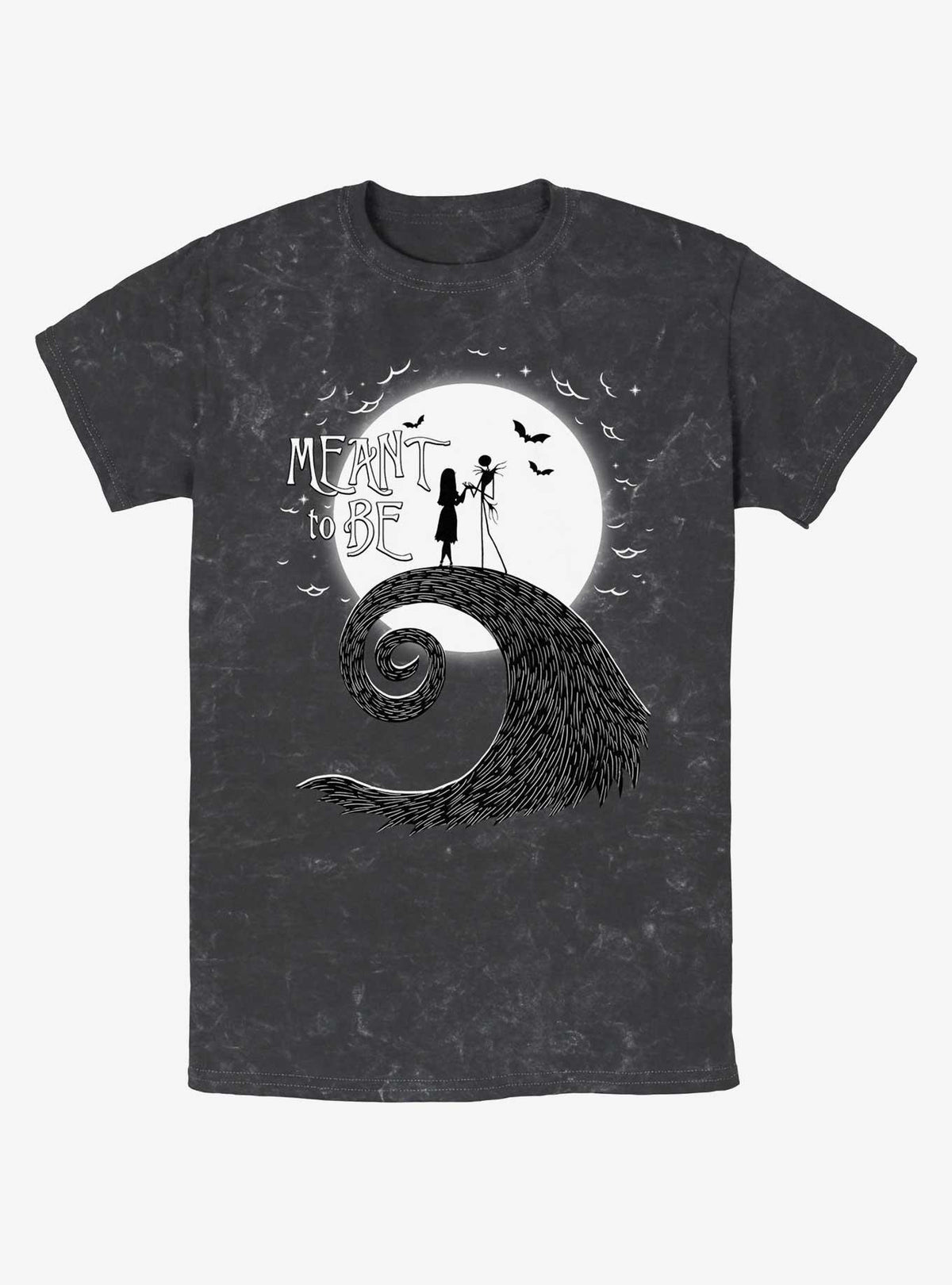 spooky holiday Jack and Sally Meant To Be Mineral Wash T-Shirt