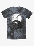 spooky holiday Jack and Sally Meant To Be Tie-Dye T-Shirt