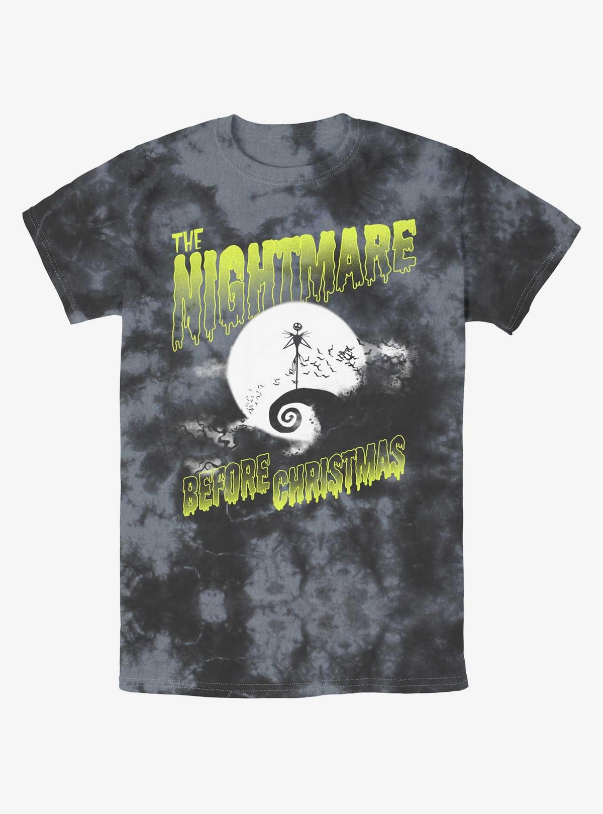 spooky holiday Moonlit Jack Skellington Tie-Dye T-Shirt