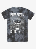 spooky holiday Jack Pumpkin King Tie-Dye T-Shirt