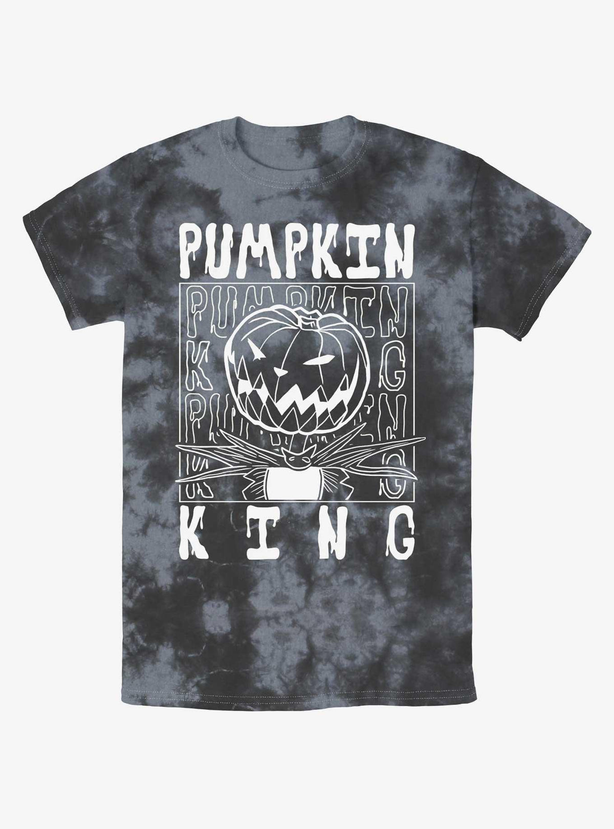 spooky holiday Jack Pumpkin King Tie-Dye T-Shirt