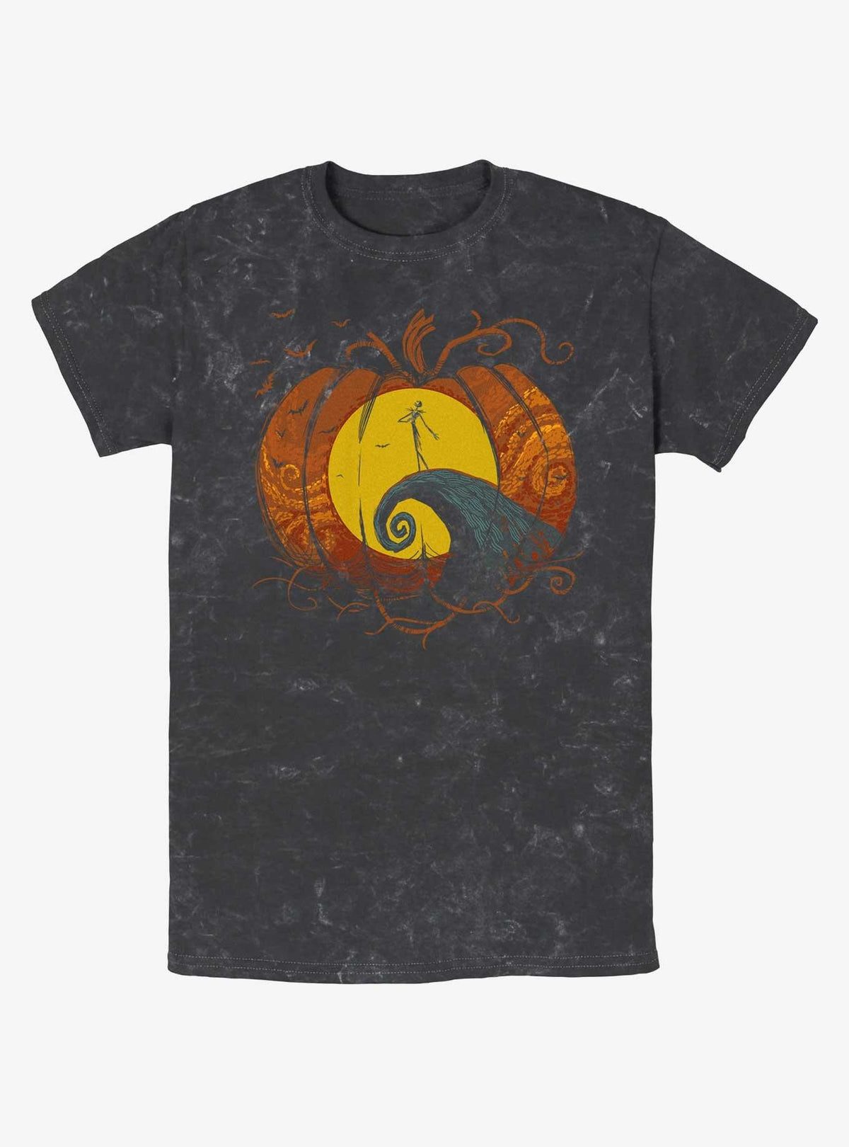 spooky holiday Pumpkin King Lament Mineral Wash T-Shirt