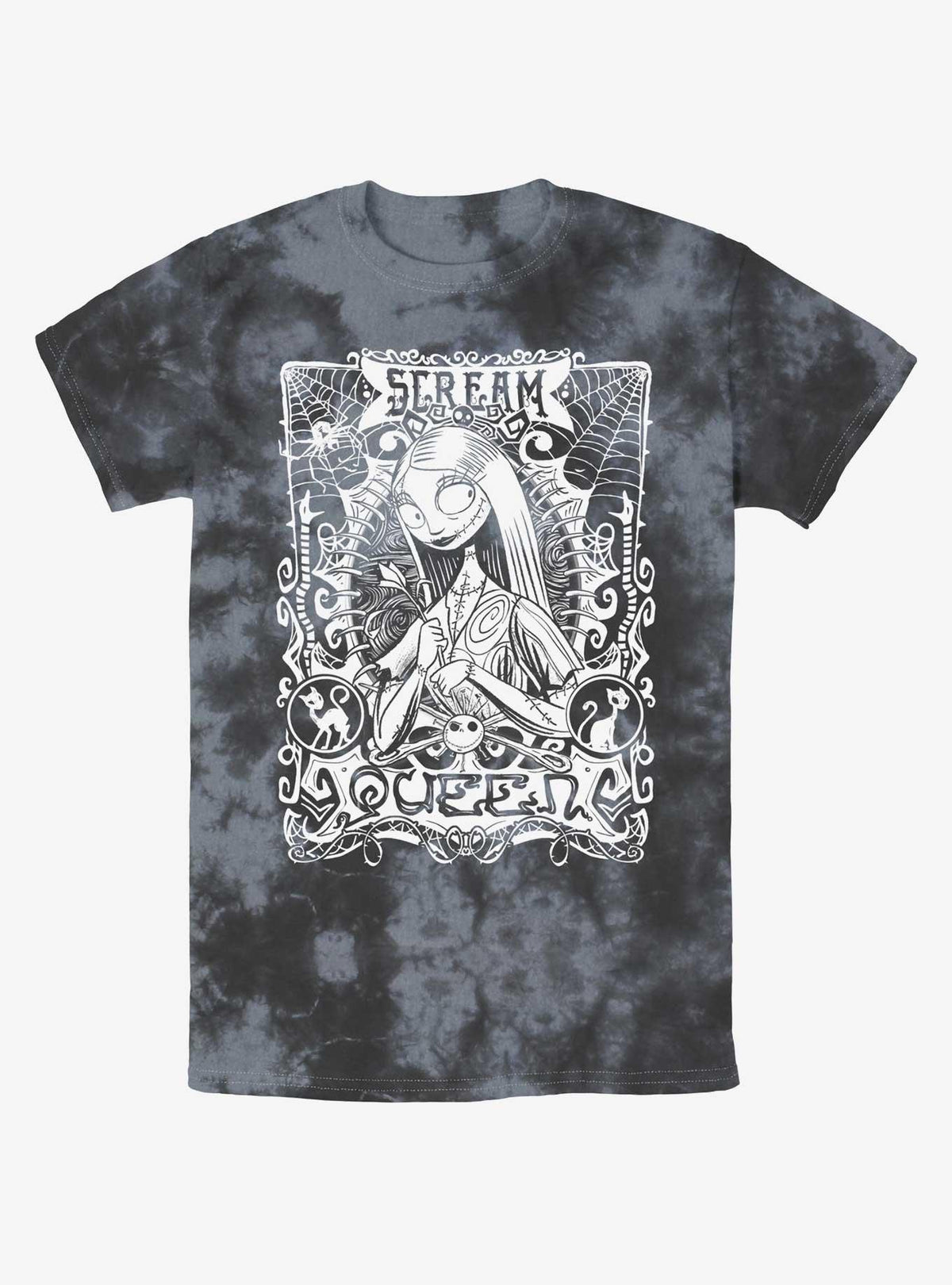 spooky holiday Sally Scream Queen Tie-Dye T-Shirt