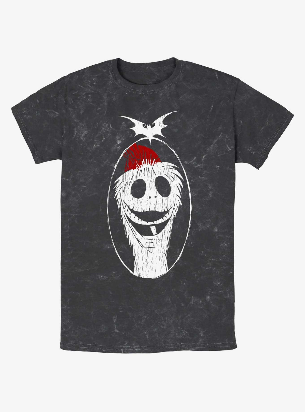 spooky holiday Santa Jack Mineral Wash T-Shirt