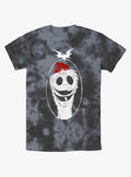 spooky holiday Santa Jack Tie-Dye T-Shirt