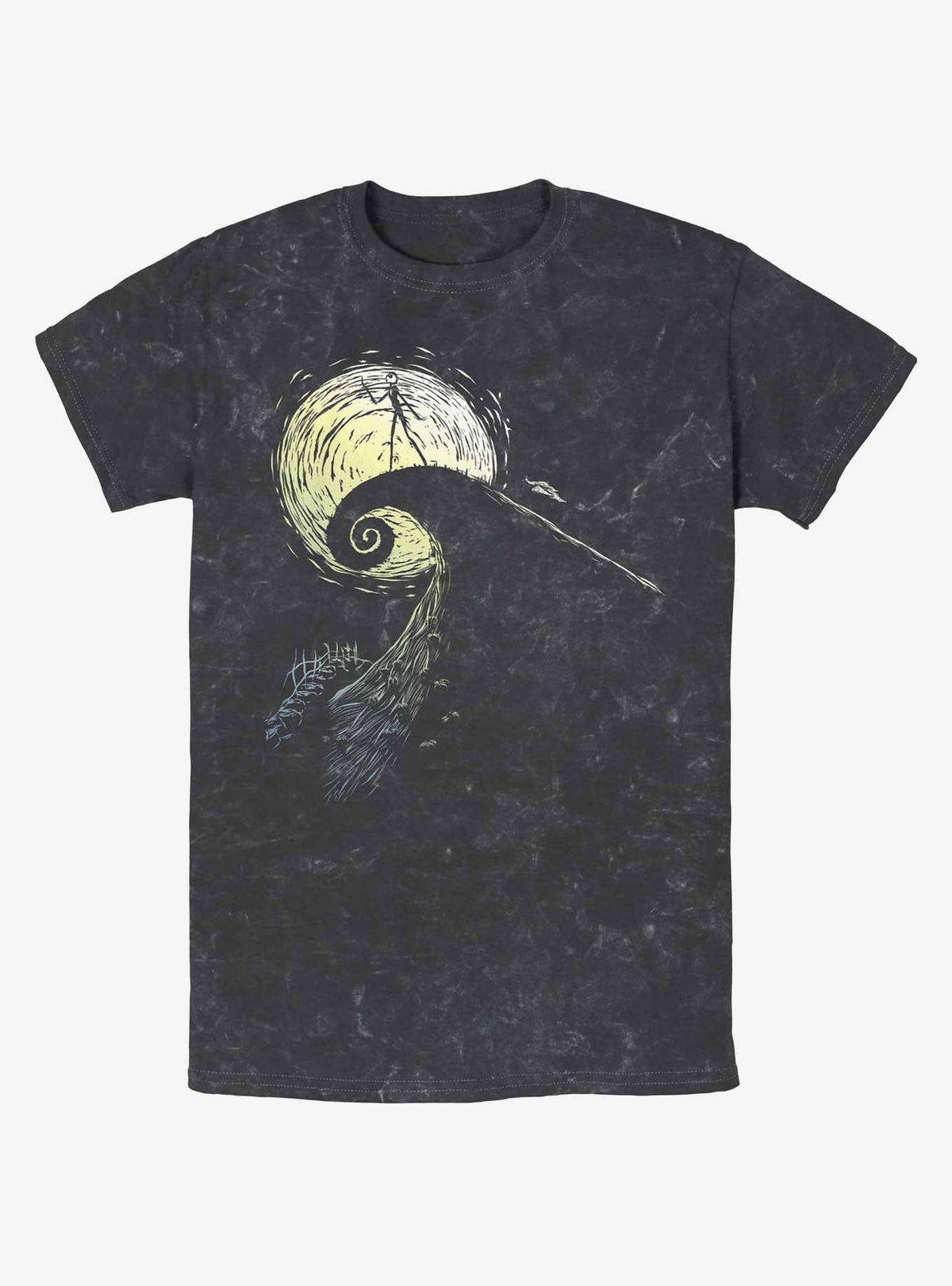 spooky holiday Jack On Spiral Hill Mineral Wash T-Shirt 2