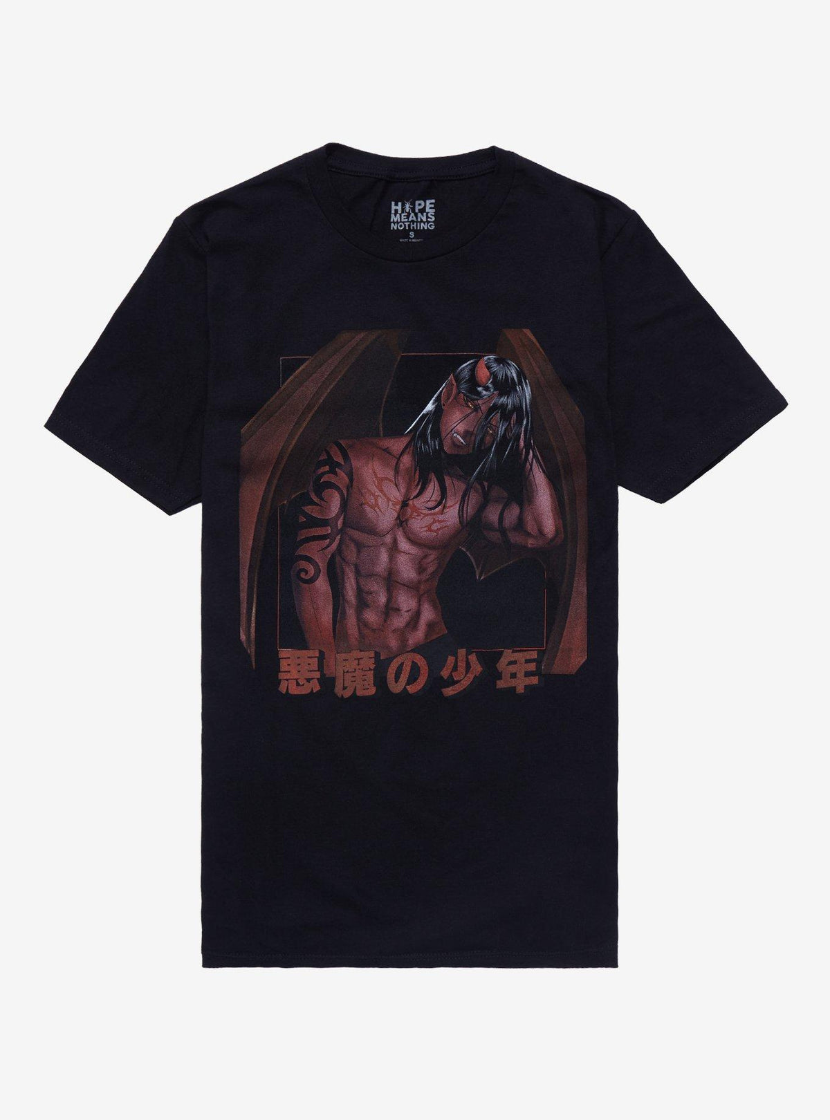 Demon Anime Babe Boyfriend Fit Girls T-Shirt 2