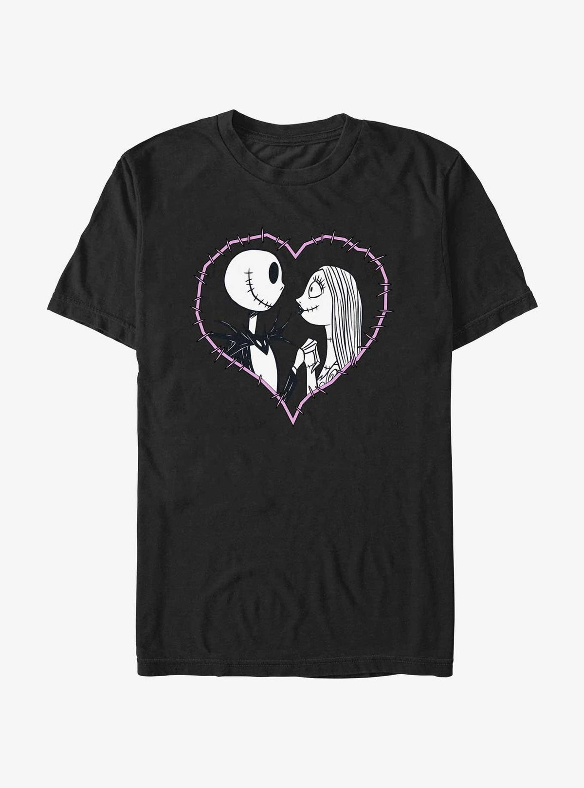 spooky holiday Jack Sally Heart cute blue alien T-Shirt