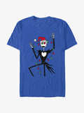 spooky holiday Santa Jack Christmas Lights T-Shirt 2