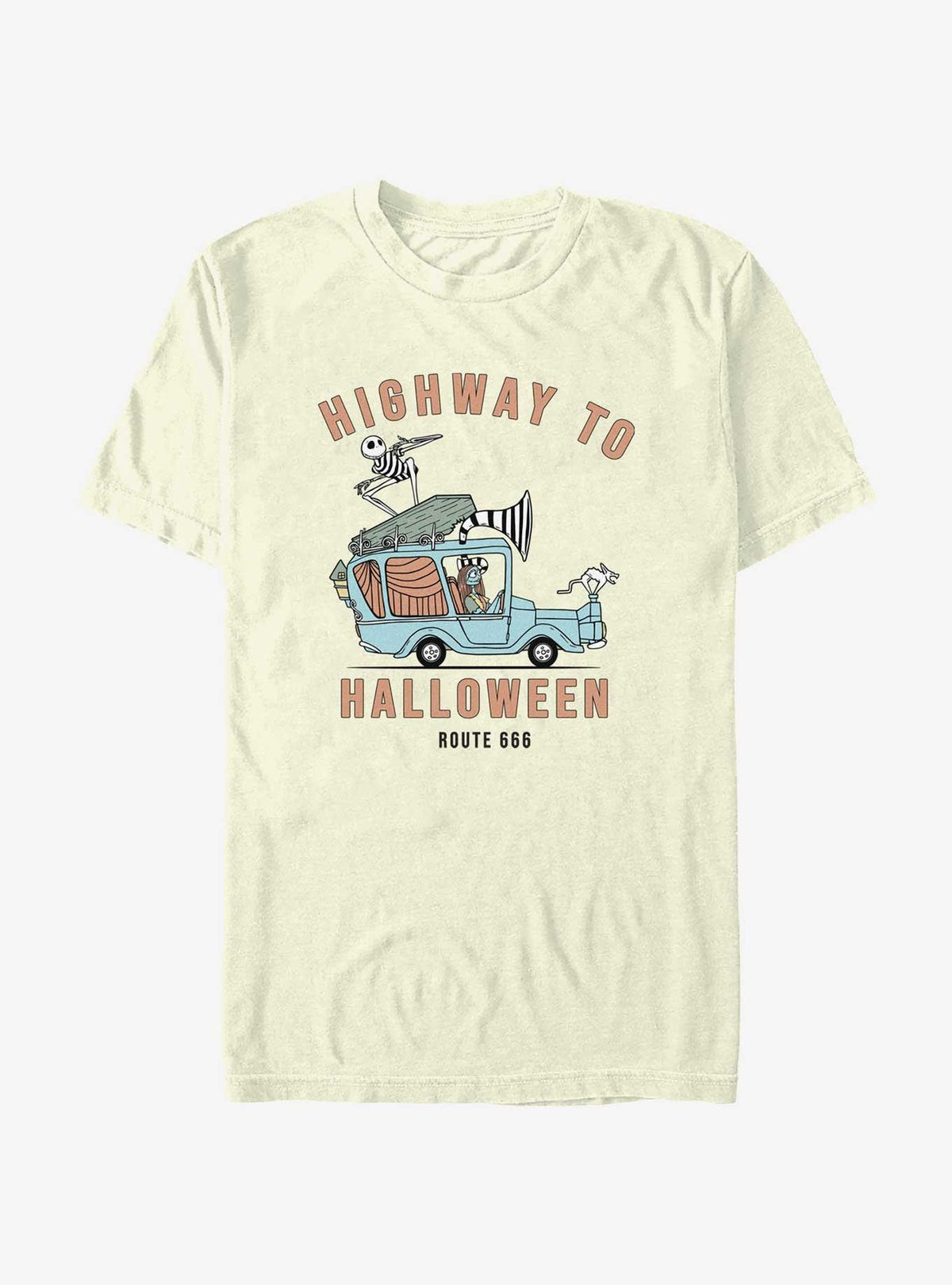 spooky holiday Jack Sally Route 666 Highway To Halloween T-Shirt