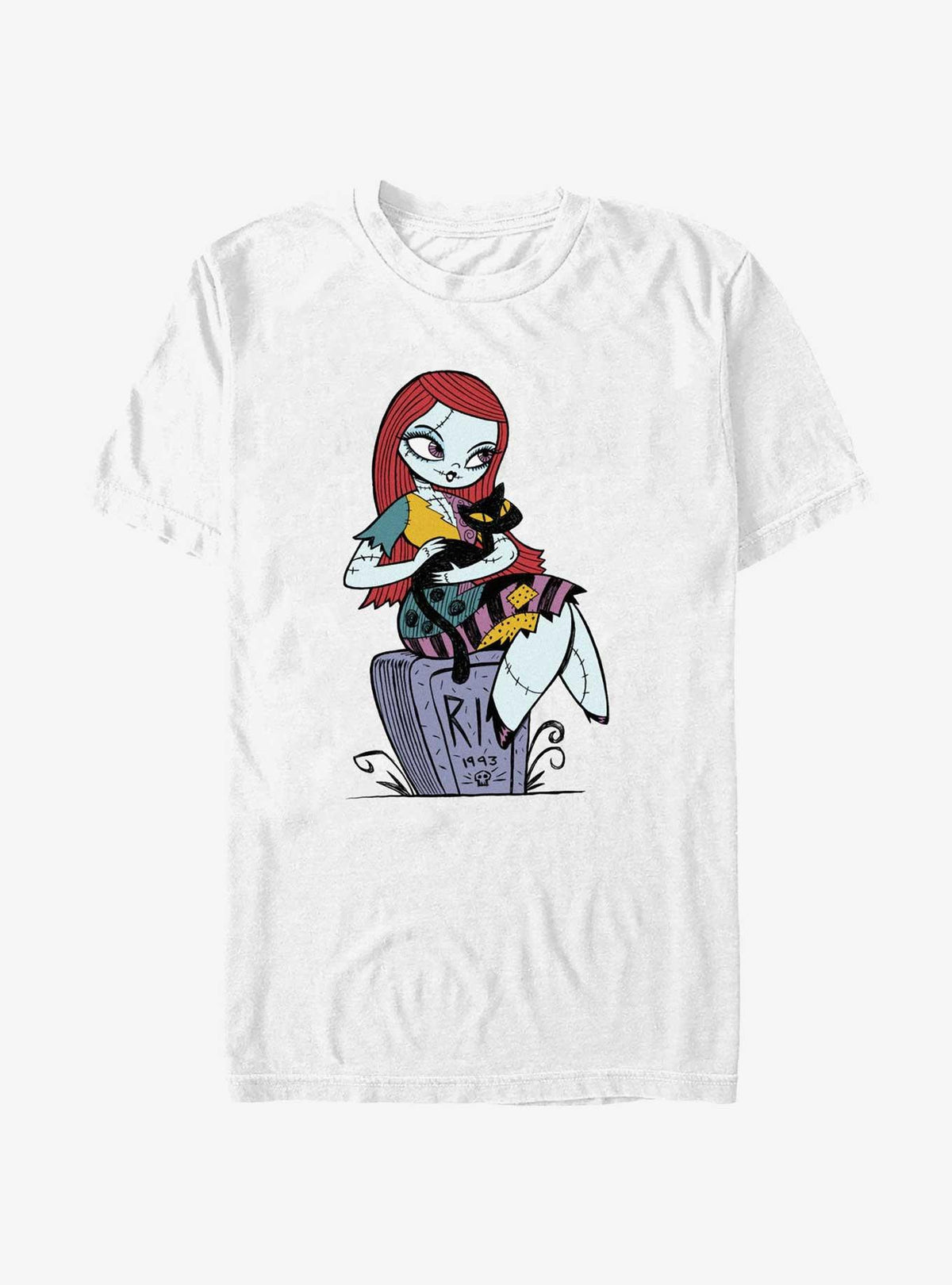 spooky holiday Sally and Black Cat T-Shirt