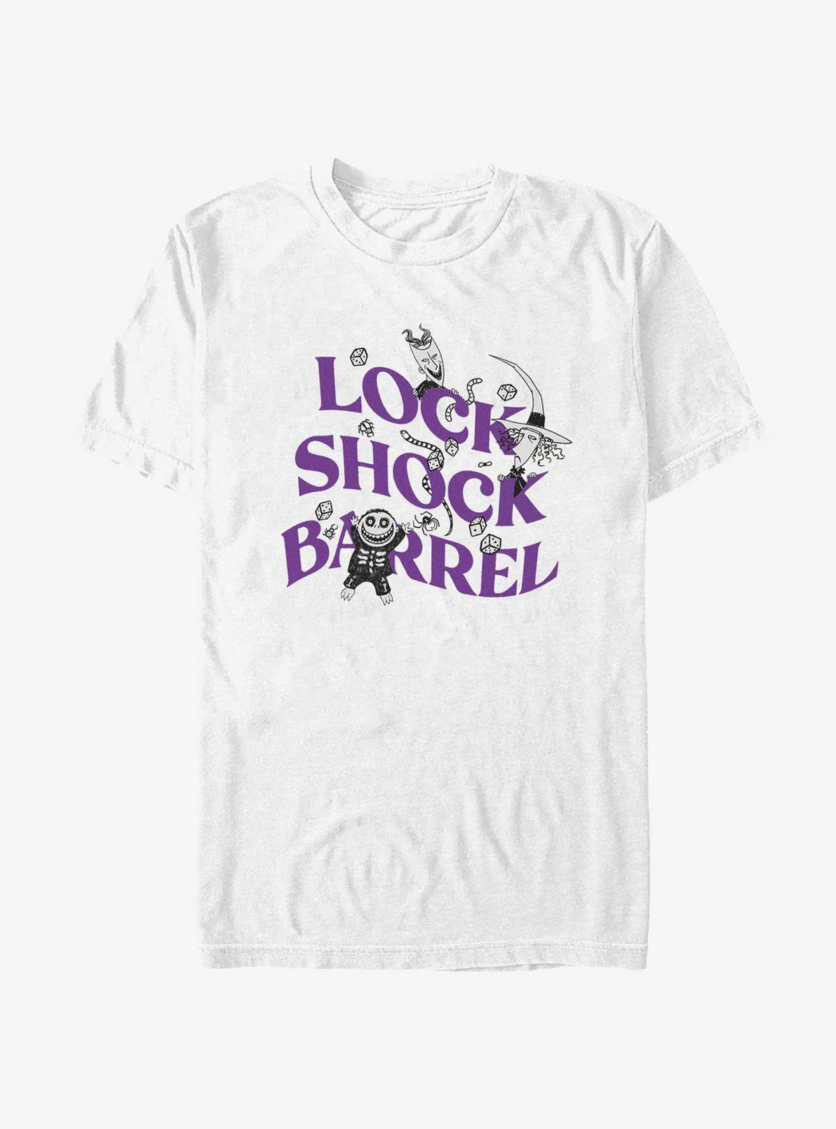 spooky holiday Tricksters Three Lock Shock Barrel T-Shirt