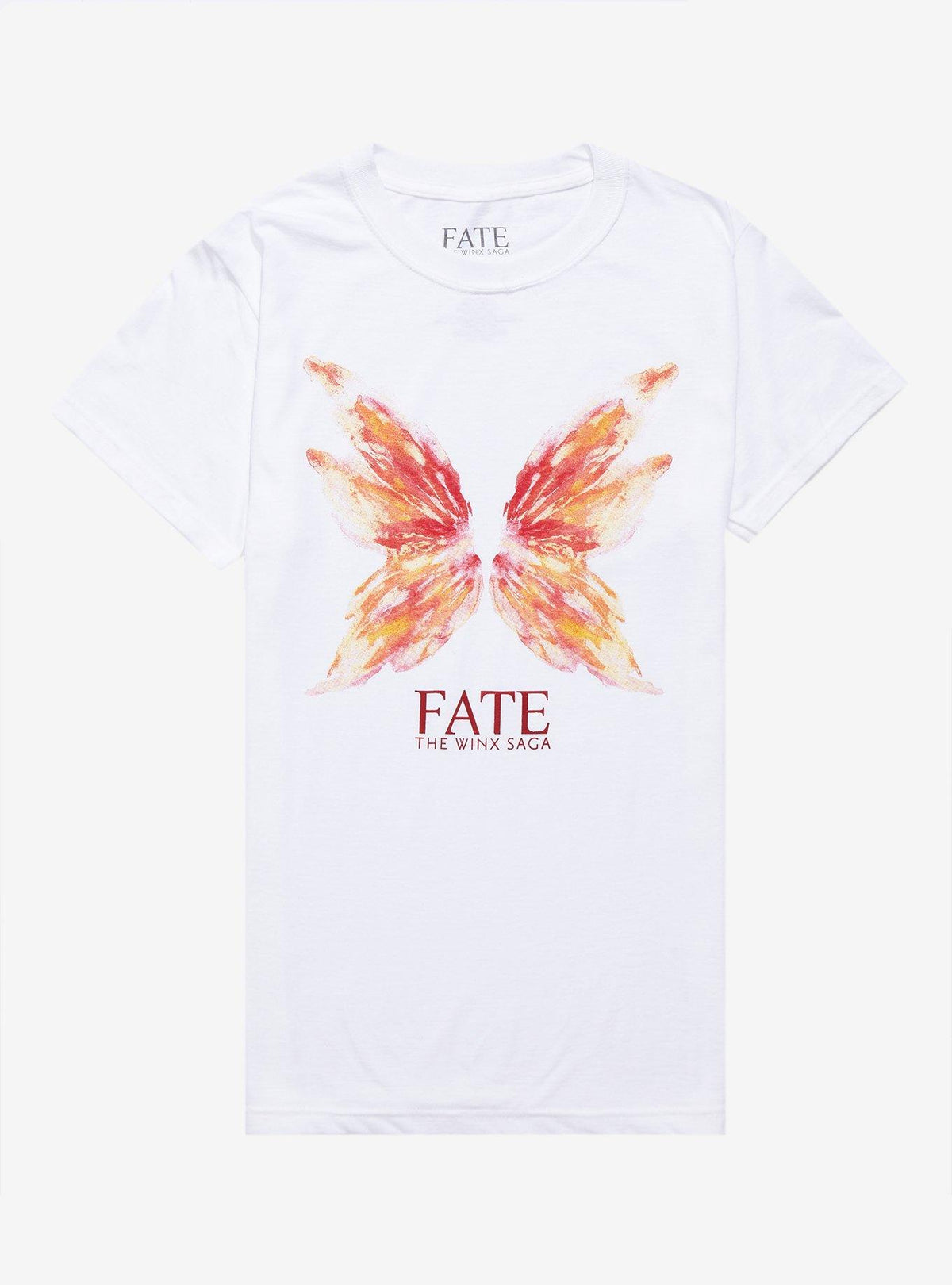 Fate The Winx Saga Fire Fairy Wings Boyfriend Fit Girls T-Shirt