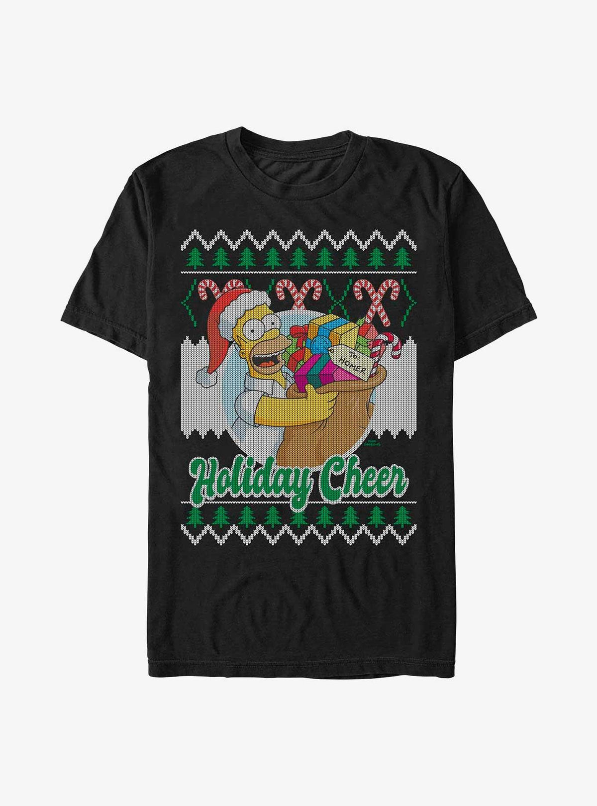 The Simpsons Homer Ugly Christmas T-Shirt 2