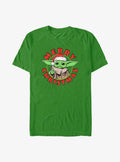 space adventure The Mandalorian Grogu Merry Christmas T-Shirt