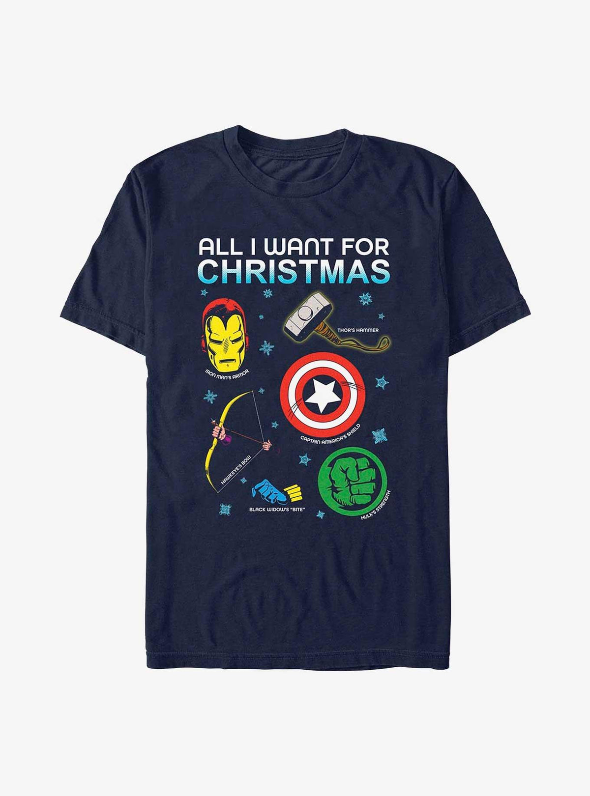 Avengers Christmas List T-Shirt