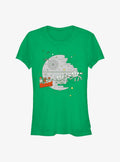 space adventure Christmas Death Star Girls T-Shirt