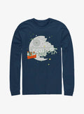 space adventure Christmas Death Star Long-Sleeve T-Shirt