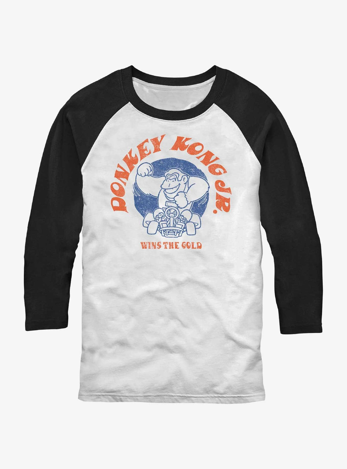 Nintendo retro platform gamer Donkey Kong Jr Wins Gold Raglan T-Shirt