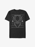 Black Panther Mask Ugly Christmas T-Shirt 2