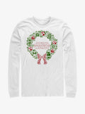space adventure Christmas Wreath Icon Fill Long-Sleeve T-Shirt