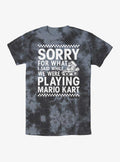 Nintendo Playing retro platform gamer Kart Tie-Dye T-Shirt