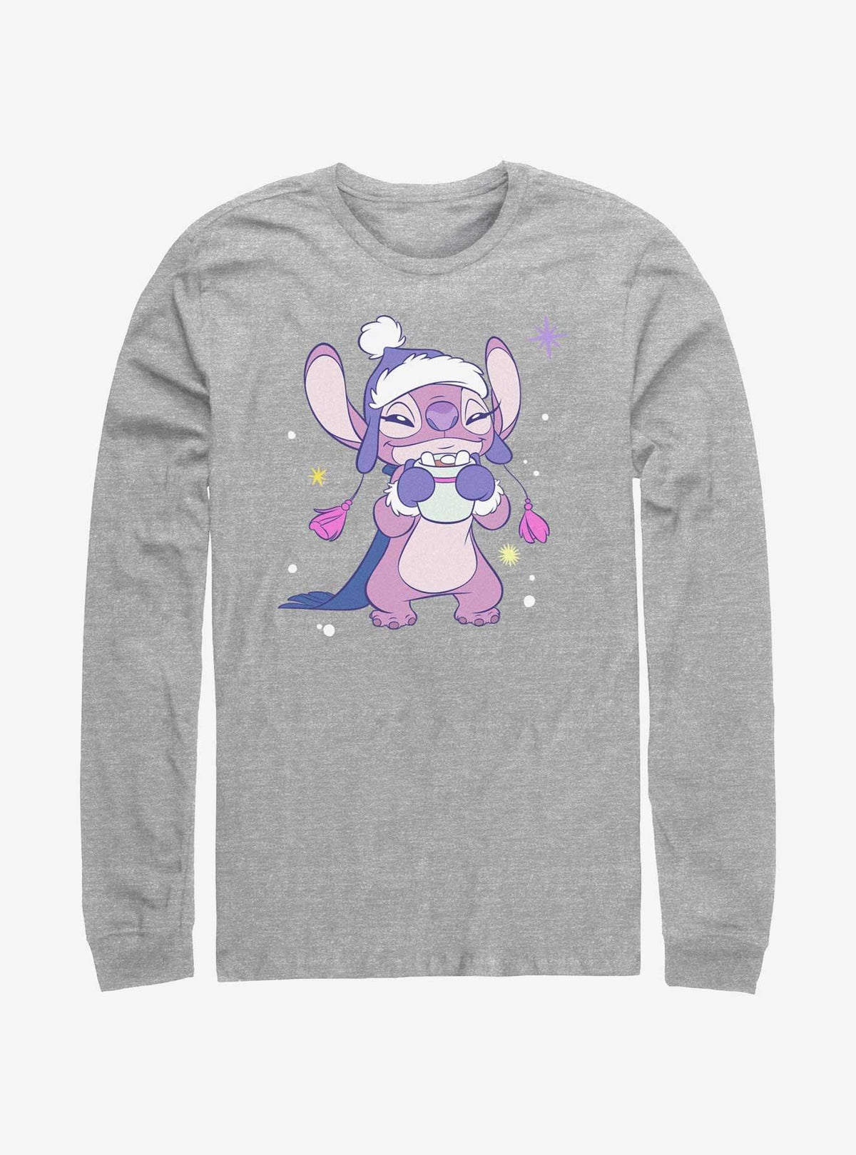 island alien duo Cozy Angel Hot Cocoa Long-Sleeve T-Shirt