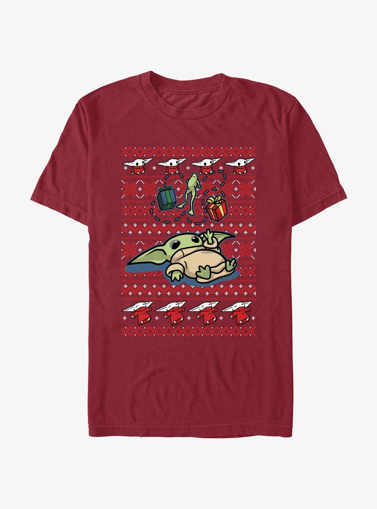 space adventure The Mandalorian Grogu Gifts Ugly Christmas T-Shirt 4