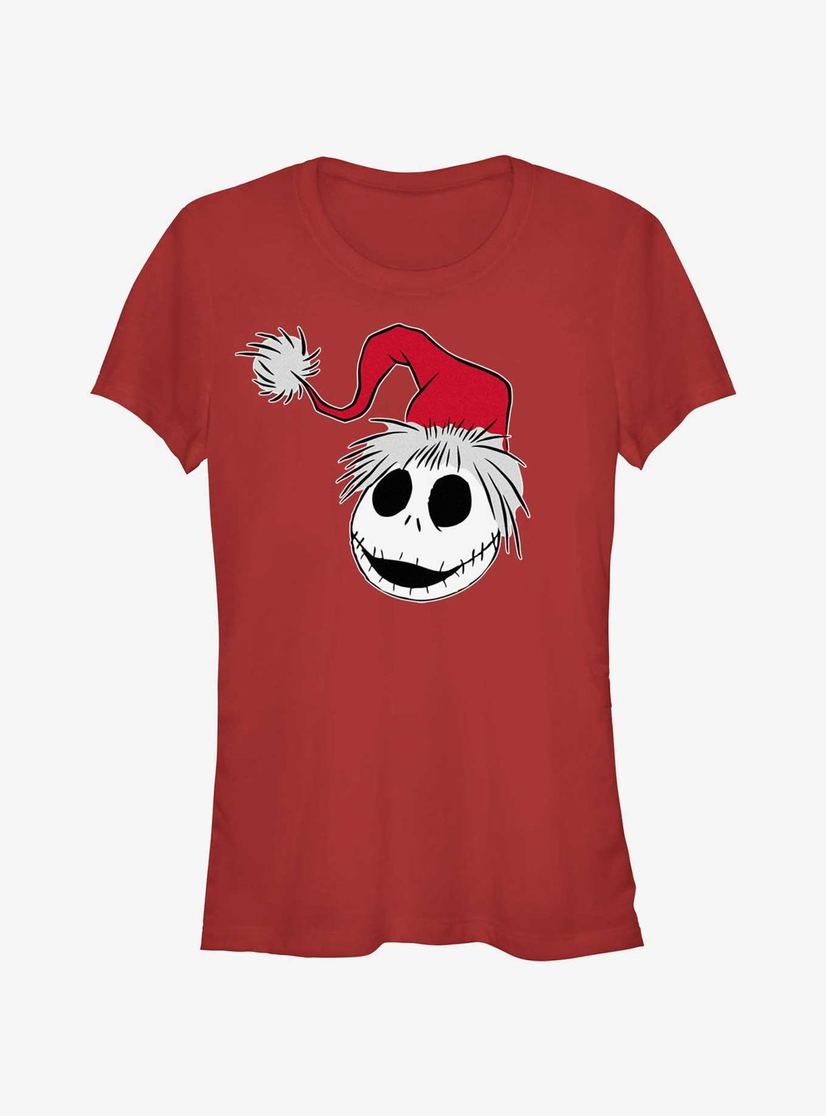 spooky holiday Santa Hat Jack Girls T-Shirt