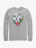 101 Dalmatians Puppy Christmas Wreath Long-Sleeve T-Shirt