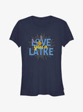 island alien duo Hanukkah Love You A Latke Girls T-Shirt