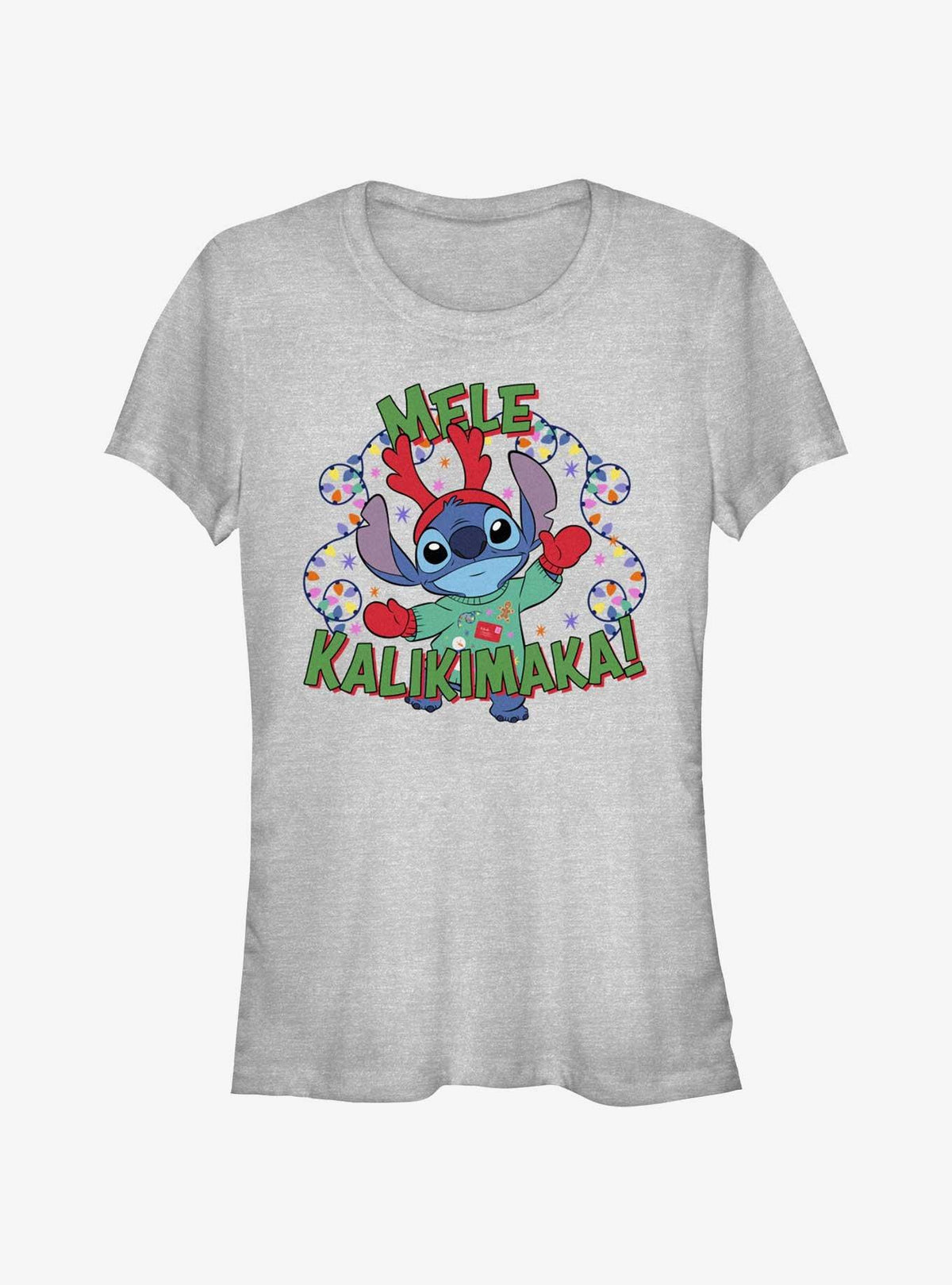 island alien duo Mele Kalikimaka Merry Christmas in Hawaiian Girls T-Shirt 2